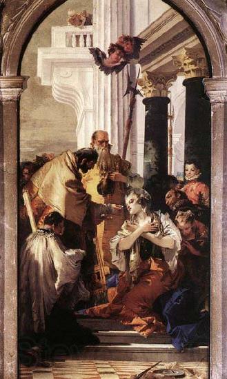 Giovanni Battista Tiepolo Last Communion of St Lucy Spain oil painting art